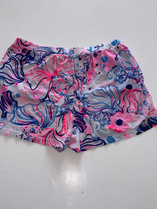 Lilly Pulitzer Other - Girls' Lilly Pulitzer Knit Pull On Shorts Pink Blue Preppy Nautical XL (12-14)